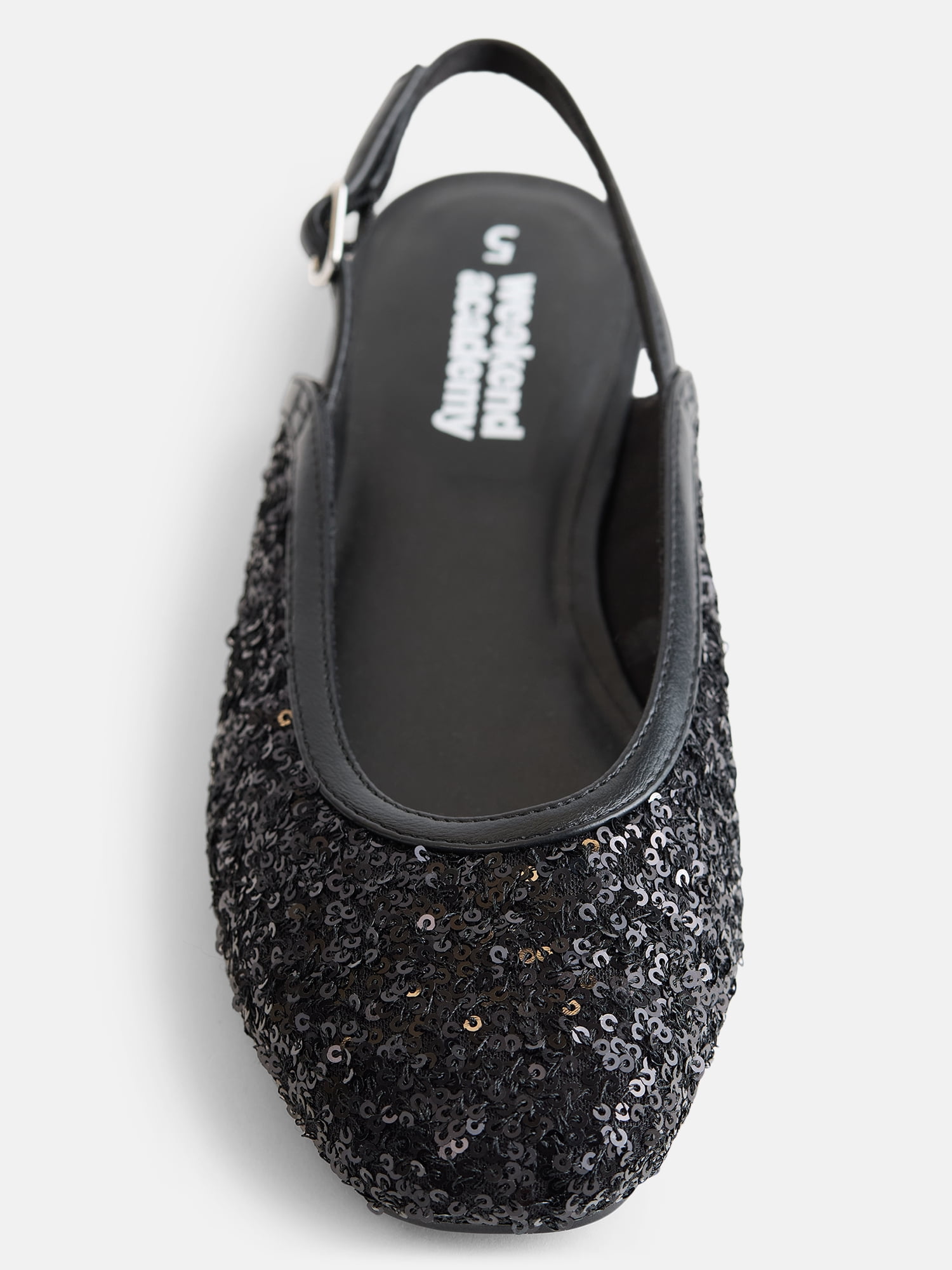 Weekend Academy Girls Sparkly Slingback Flats