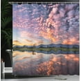 thumbnail image 4 of Ambesonne Blue Shower Curtain, Reflections on Water View, 69"Wx75"L, Blue, 4 of 5