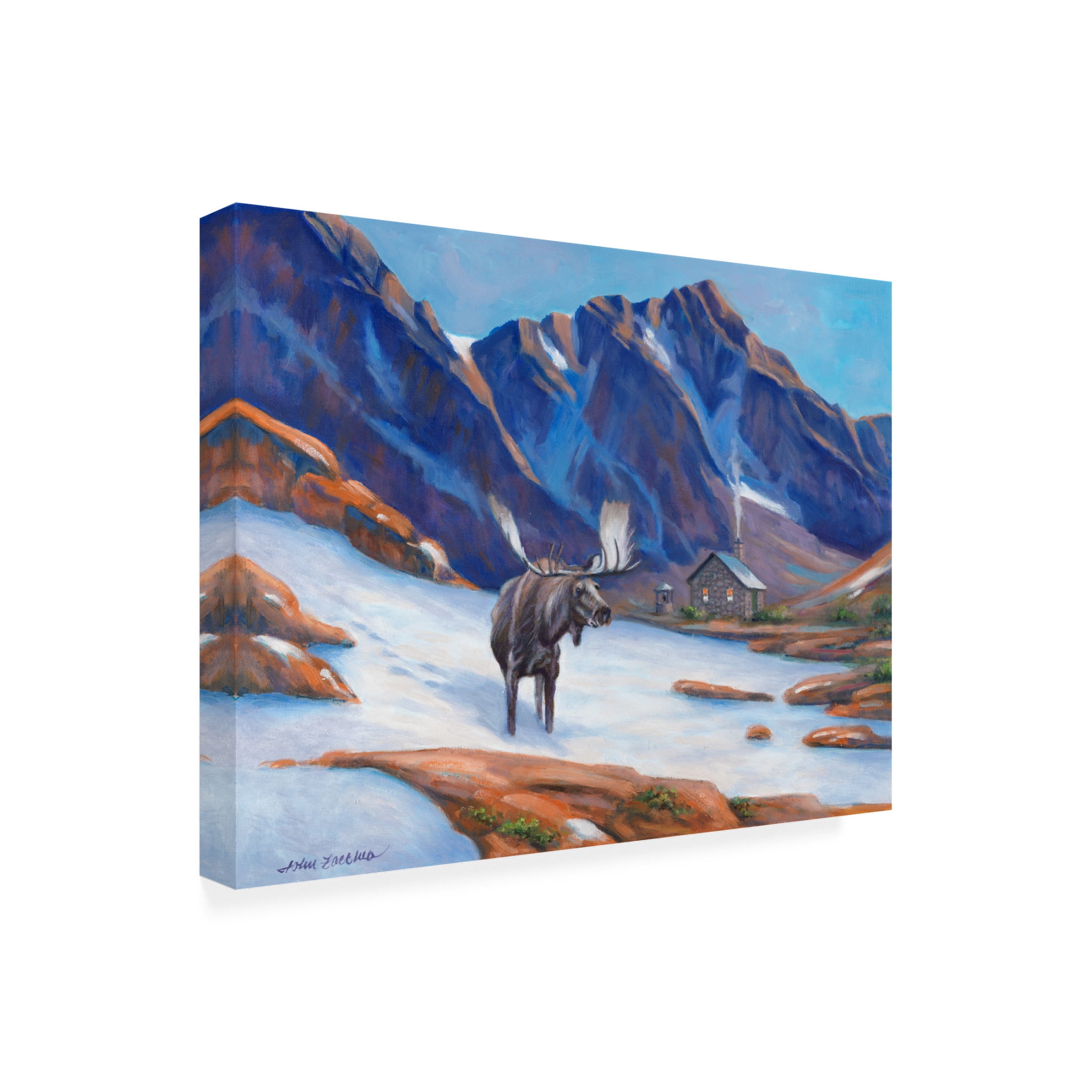 Canvas Wall Art - John Zaccheo 'High in the Rockies' Wall Art for Living Room, Bedroom, or Office Décor by Trademark Fine Art - 19 x 14 Inches