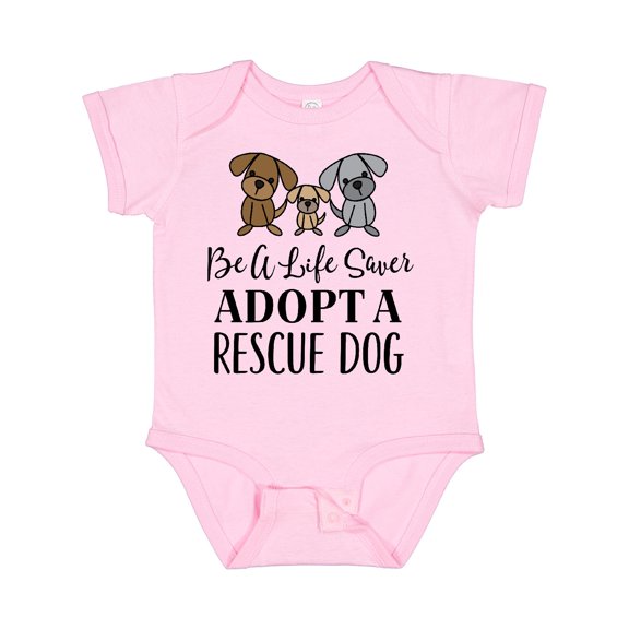 Inktastic Adopt a Rescue Dog Pet Boys or Girls Baby Bodysuit