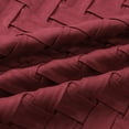 thumbnail image 4 of PiccoCasa 2Pcs Decorative Throw Pillowcases Stylish Basket Weave Cushion Cover, 18"x18" Red, 4 of 8