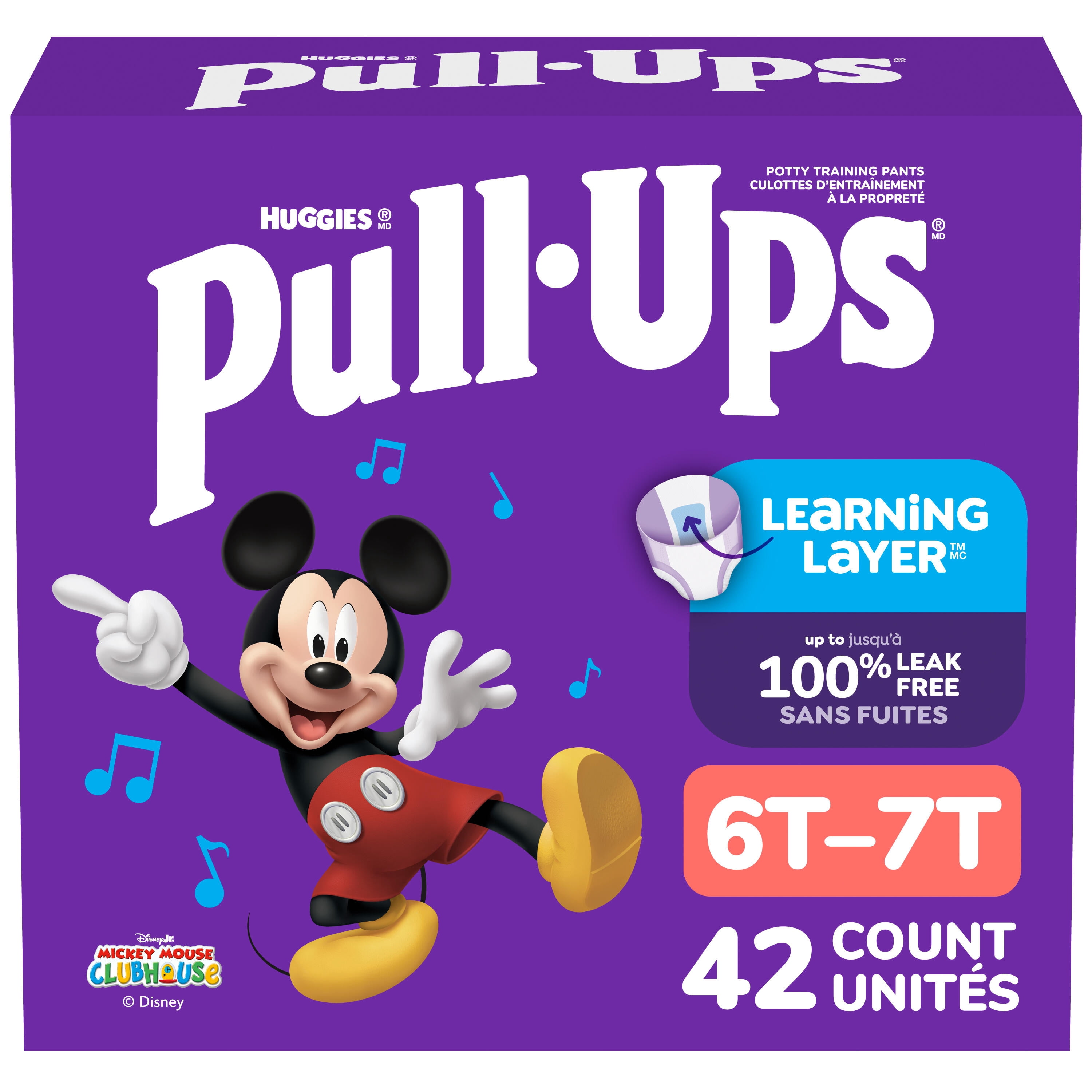 Pull-Ups Boys' Potty Training Pants, 6T-7T (55-75 lbs), Giga pack, 42 Count