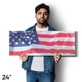 thumbnail image 4 of American Flag Vinyl Decal 24 Inch x 9 Inch Weatherproof Heavy-Duty Adhesive Backing | Patriotic Symbol, Durable and Fade-Resistant, Outdoor Use | Made in USA, 4 of 6