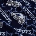 thumbnail image 2 of NFL Dallas Cowboys 58" 100% Polyester Fleece Sports Logo Fabric By the Yard, Blue, 2 of 10