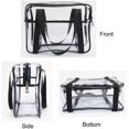 thumbnail image 2 of Bolsa de maquillaje, bolsa de aseo transparente, bolsa de cosméticos transparente gruesa de alta calidad, bolsa organizadora de almacenamiento grande para maquillador impermeable fácil de limpiar (neg, 2 of 5