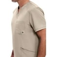 thumbnail image 3 of Infinity Cherokee V- Neck Men's Scrub Top with Rib Knit Back Panels with 3 Pockets and 360 Stretch - CK900A, 3 of 9