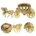 thumbnail image 1 of Wedding Carriage Favor Boxes Chocolate Treat Boxes Gift Boxes Wedding Favors Gifts For Events Evening and Parties(Golden), 1 of 5