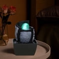 thumbnail image 4 of jifeng Resin Waterfall with LED Lights Bedroom Indoor Simulation Feng Shui B, 4 of 8