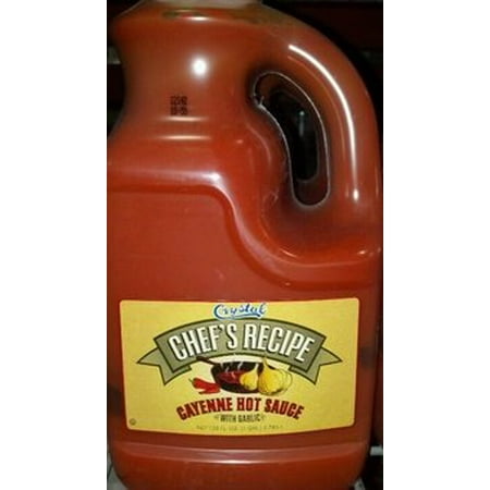 4 PACKS : Crystal: Chef's Recipe Cayenne Hot Sauce 4/1 Gallon