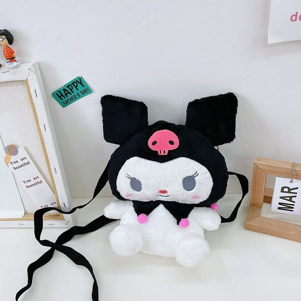 Cartroon Kuromi Anime Plush Toys, Sweet Girls, Soft Plush Bag, Cosplay Kuromi Plushie, Lovely Kawaii Gifts para mujeresplush toy2 Fivean Toy model
