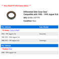 thumbnail image 2 of Differential Side Cover Seal - Compatible with 1988 - 1994 Jaguar XJ6 1989 1990 1991 1992 1993, 2 of 2