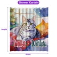 thumbnail image 5 of Watercolor Hello Winter American Shorthair Chill Christmas Welcome Shower Curtain Cat Lover Kitten Owner Gifts Waterproof Bathroom Bathtub Curtain - 00016, 5 of 5