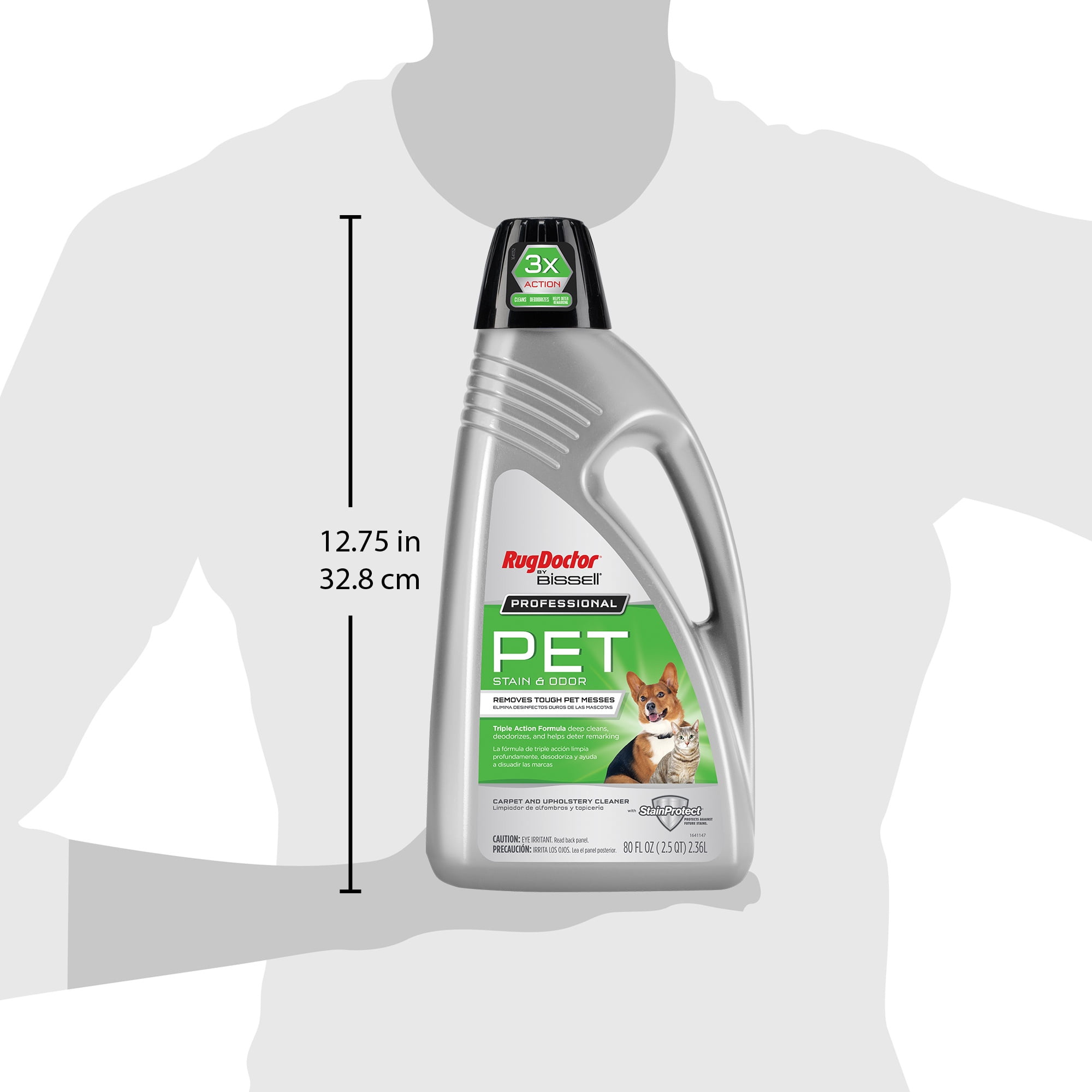Rug Doctor by BISSELL Deep Carpet and Upholstery Cleaner, Removes Pet Stains & Odors, 80oz