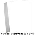 thumbnail image 3 of Hamilco White Cardstock Paper 8.5 x 11" 65 lb Cover Card Stock 100 Pack Bright, 3 of 8