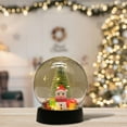 thumbnail image 2 of Christmas Snow Globes, Lighted Decorations Snow Globes Lantern, Santa Christmas Table Decorations LED Crackle Glass Ball for Living Room Fireplace Tabletop,Home Décor & Gift, 2 of 5