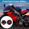 thumbnail image 2 of Unique Bargains Motorcycle Front Fork Frame Slider Falling Protection Wheel Crash Protector Scooter Moped Aluminum Alloy Red 2 Pcs, 2 of 6