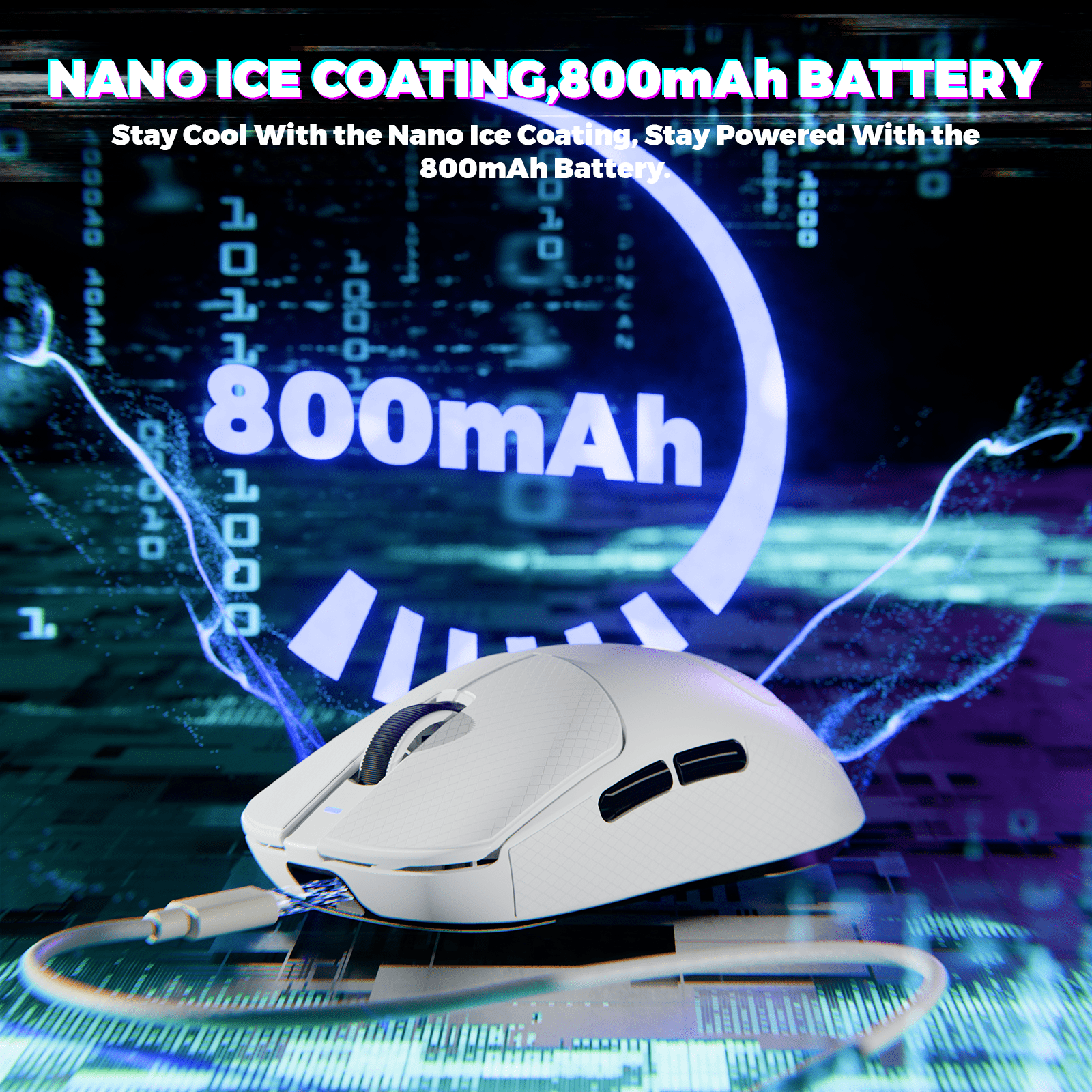 ATTACK SHARK X8 Ultimate Wireless Gaming Mouse,55g Ultra-Lightweight BT/2.4GHz Wirelss/Wired Mouse,8K Polling Rate,PixArt PAW3950MAX Sensor,42000 DPI,800mAh Battery,Gamer Mice for PC/Win/Mac