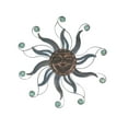 thumbnail image 1 of Rustic Copper Finish Metal Sun Face Wall Decor Hanging - 22-inch Diameter - Features Ceramic Bead Accents - Easy Install - Perfect for Indoor and Outdoor Use, 1 of 3