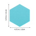 thumbnail image 3 of PEACNNG 12 Pcs Felt Hexagon Message Board Self adhesive Wall Memo Board, 3 of 8