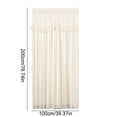 thumbnail image 2 of IPEWLEX Simply Lace Door Curtain Room Divider with Double-Layered Opaque Sheer Design, Easy No-Tool Installation for Privacy and Light Filtering in Home, Bedroom, Kitchen,78.74x39.37in, 2 of 5