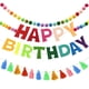 thumbnail image 1 of Guirnalda de bolas de fieltro para banner de cumpleaños - Feliz cumpleaños Packyouth, 1 of 7