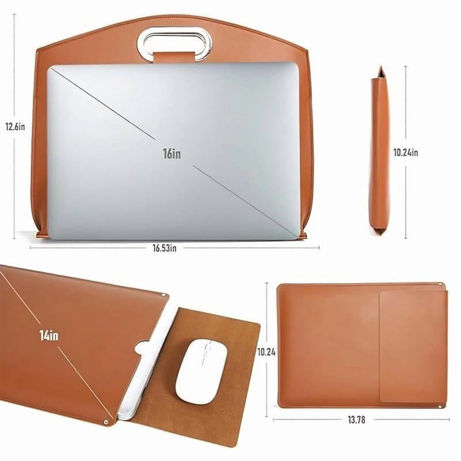 Stylish Women's Laptop Tote Bag Set, Large Capacity Waterproof Leather Handbag for Work, Travel, and Everyday Use, Versatile Briefcase and Tote for All Occasions