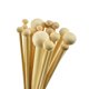 thumbnail image 3 of GOOHOCHY Juego de 36 agujas de tejer de bambú de 25 cm, agujas de tejer de una sola punta, agujas rectas para suéteres largos hechos a mano, kit para costura DIY., 3 of 8