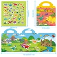 thumbnail image 2 of Reusable Sticker Book for Toddlers 1 2 3 Year Old, Birthday Present for Girls Boys 12 24 Month Stickers Book Boys Space Dinosaur Animal Stickers Books Learning Montessori Toy for Kid Dinosaur Party, 2 of 7
