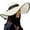 Beige, variant on Beach Hats For Women Big Straw Wide Brim Summer Hat Floppy Foldable Roll Up Cap Sun Hat