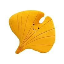 Lilixerw 3D Leaf Pillow Creative Leaf Shaped Plush Pillow,Cute Plant Pillow Decorative Cushion,for Bedroom Living Room Car Chair Decor(Ginkgo)