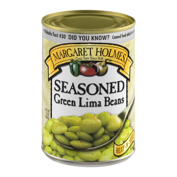 Margaret Holmes Seasoned Medium Green Lima Beans, 15 oz
