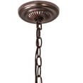 thumbnail image 3 of Meyda 210544 18 in. Anabelle Pendant - Craftsman Brown & Mahogany Bronze, 3 of 7