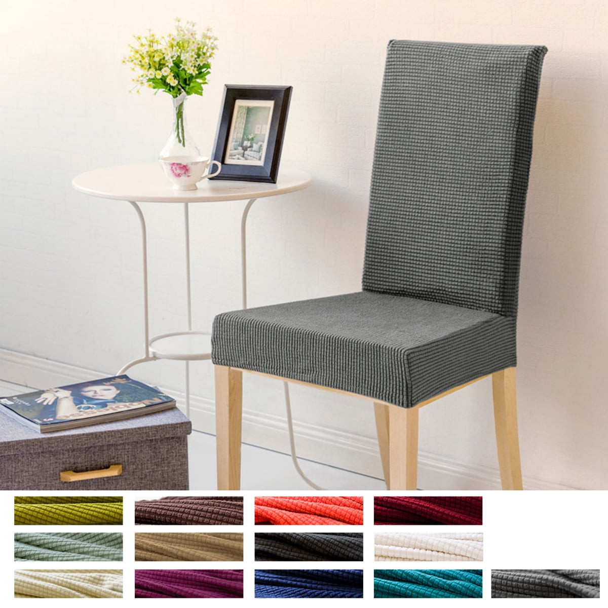 Spandex Chair Cover Stretch Dining Chair Cover Protector Seat Slipcover