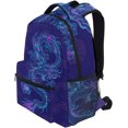 thumbnail image 3 of Mochila escolar ligera estampado dragón chino morado/azul Blueangle, 3 of 3