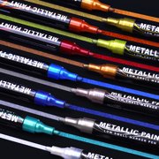 Matellic 12 Colors Nail Art Markers, Metal Highlighter Waterproof,Car Modeling Drawing Painting Liner DIY