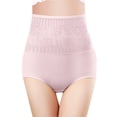 thumbnail image 1 of PMVFHDE Women High Rise Cotton Underwear Rose Jacquard Lace Trim Belly Control Rear Lift Briefs Comfortable Breathable Panties Cotton Underwear For Women, 1 of 6
