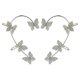 thumbnail image 1 of 2 pendientes con forma de mariposa y diamantes de imitación, fáciles de llevar, brillantes, sin perforar, para uso diario, accesorios de fiesta., 1 of 8