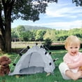 thumbnail image 5 of Pet Tent under $5! CQCYD Indoor Outdoor Pet Tent, Enclosed Cat and Dog Bed with Ground Stakes, Portable Pet House for Small Animals, 5 of 9