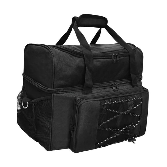 ZLight Bowling Ball Bag Sturdy Multipurpose Professional Bowling Tote for Women Men Gray Black 43x22x32cm