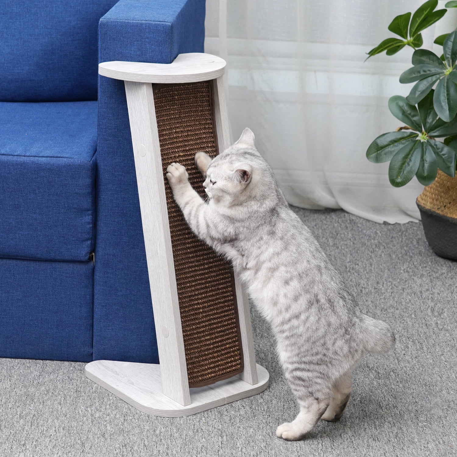 Petpals 22.5" *2 Pieces Furniture Protector Cat Scratching Post Made of Laminated Wood Board