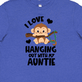 thumbnail image 4 of Inktastic Monkey I Love Hanging out with My Auntie Youth T-Shirt, 4 of 5