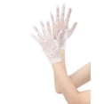 thumbnail image 4 of INSPIRE CHIC Women's Pearl Lace Gloves Female Full Finger Wrist Sleeves for Elegance Female Bridge Wedding Party Dating Prom Dress White3, 4 of 6