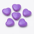 thumbnail image 2 of 100pc Mixed Color Acrylic Beads Heart 10x11x4mm Hole: 1.5mm, 2 of 3