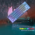 thumbnail image 5 of MageGee Mini 60% Wired Gaming Keyboard with RGB Lighting PC, MAC, PS4, Dark Blue, 5 of 7