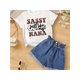 thumbnail image 1 of Girls' T-shirts Sassy just like my NaNa Print 100% cotton Short Sleeve T-shirt, 1 of 7