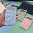 thumbnail image 2 of CHAO Calculadora de color de caramelo que se activa automáticamente y es fácil de leer, calculadora para estudiantes de escuela, niños y niñas, color verde oscuro, 2 of 5