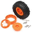 thumbnail image 6 of 4pcs 57mm 1.0 Inch Beadlock Wheel Tire Set for TRX4M SCX24 AX24 FCX24 FCX24M 1/18 1/24 RC Crawler Car White,4 x rc upgrade parts kit,White, 6 of 6