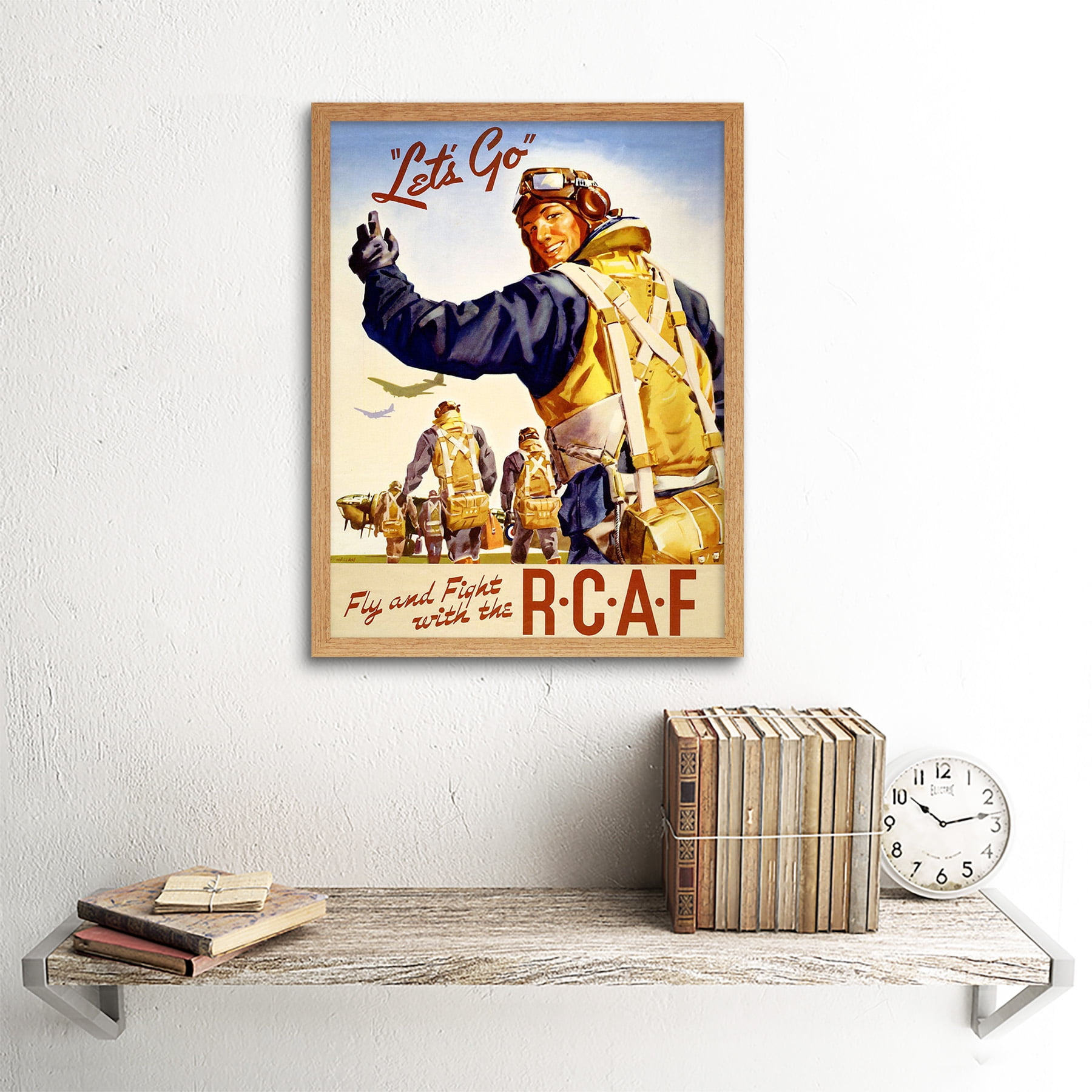 ✨送料無料　訳あり　5TH AIR  FORCE　ポスター？ ポスターフレーム》Maurus Air France Afrique(マウルス エール