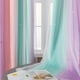 thumbnail image 4 of Cortinas XiDi Rainbow, rosa, poliuretano y verde, doble capa, opacas, 4 of 9