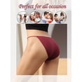 thumbnail image 5 of Buankoxy 8 Pack Women's Low-Rise String Bikini Panty Stretch Briefs(Multi-color,Size4), 5 of 5